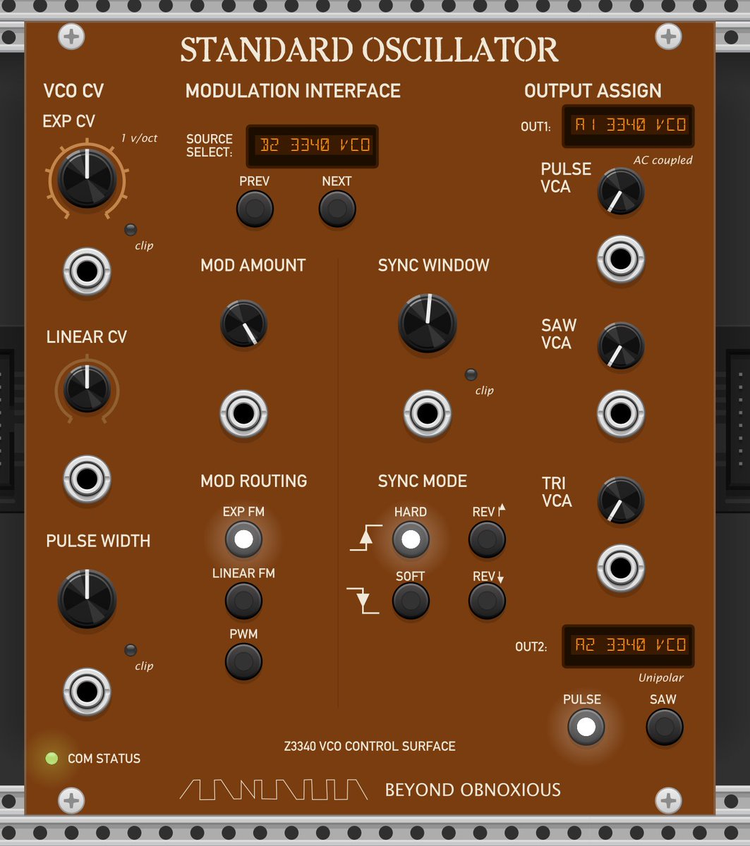Looking better with LED fonts for the dynamic text.  Still got to add some knob scales around most all knobs.  And de-digitize it in a way that works ok with VCV Rack; it looks too uniform/exact for what I'm going for.