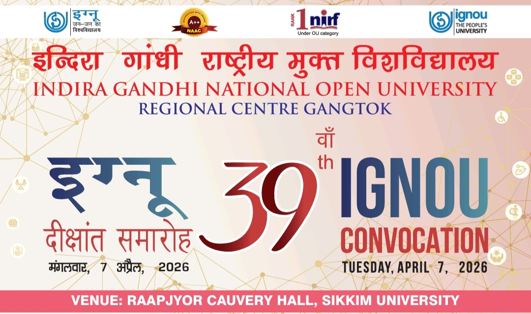 IGNOU Regional Centre, Gangtok tweet media