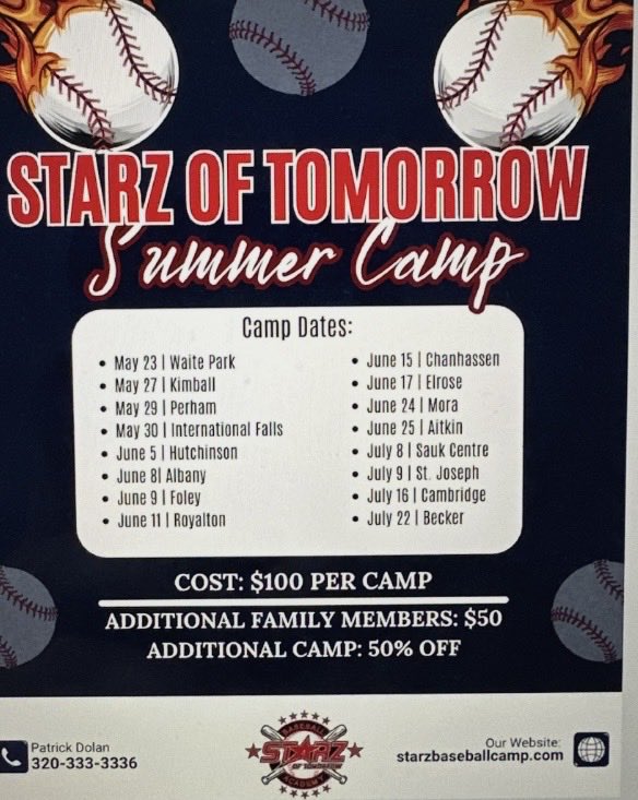 Starz of Tomorrow Baseball Academy tweet media