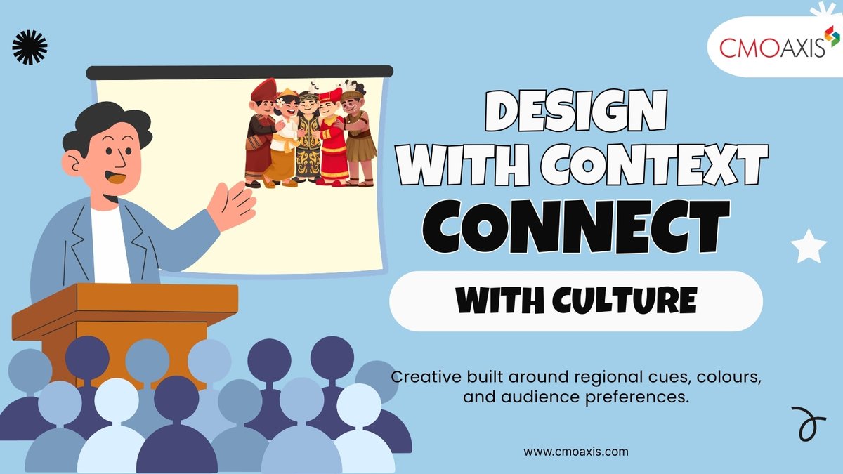 CMOAxis's tweet image. Visuals are universal, but context creates connection. At @CMOAxis , we blend design with regional insights to craft creatives that engage and build real brand affinity.
#RegionalDesign #DigitalCreativity #SpeakTheirLanguage #GoingRegional #CMOAxis #ContentAxis #MarComAxis