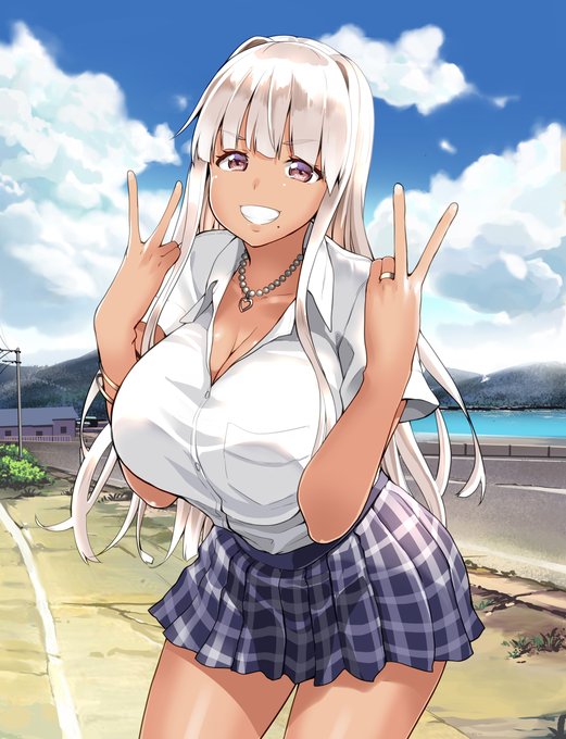 僕の描いている 「田舎の黒ギャルJkと結婚しました」ですが 1億兆万部売れるくらい面白い漫画描いてます 面白いというよりヒロインの一花ちゃんが めちゃかわいいを伝えるための漫画です #田舎の黒ギャルJkと結婚しました