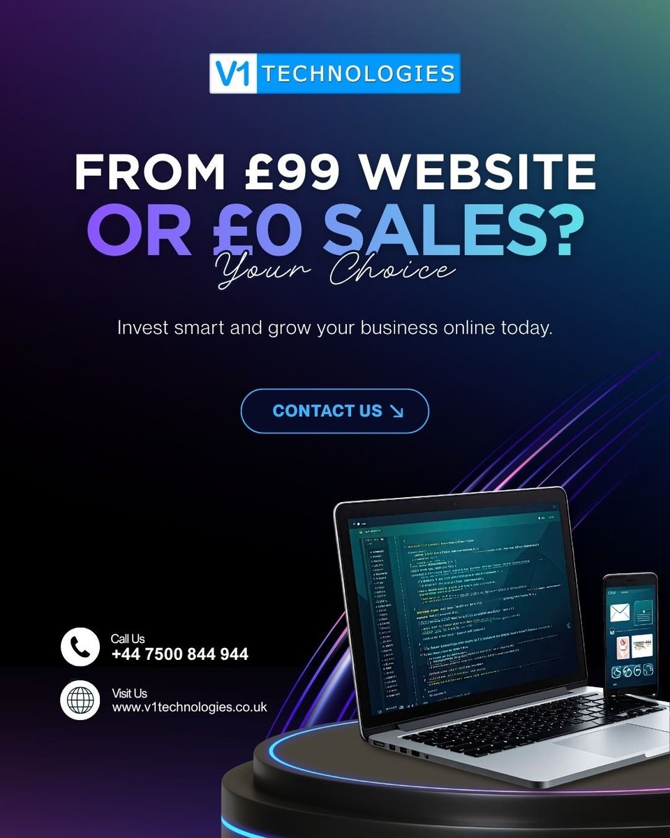 V1Technologies's tweet image. 𝐒𝐚𝐯𝐢𝐧𝐠 𝐦𝐨𝐧𝐞𝐲 𝐨𝐧 𝐲𝐨𝐮𝐫 𝐰𝐞𝐛𝐬𝐢𝐭𝐞 now could cost you sales later. Invest smart and grow your business online today. 

#AffordableWebsites #V1Technologies #SmartBusiness 

📞 Call: +44 7500 844 944
🌐 Visit: v1technologies.co.uk