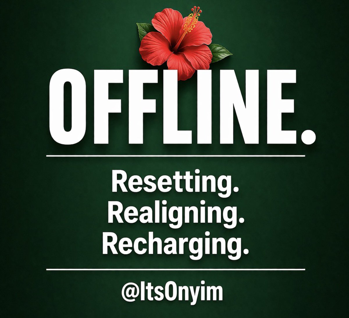 Compliments of d season  my mutuals ❤️

Sometimes it’s ok to switch off n seek ReAlignment with our chi ✅

Because there is no greater peace than Peace of Mind🔥

Today’s challenge is to be intentional about showing love to d people

who love us for free🩷

See you all later🙏