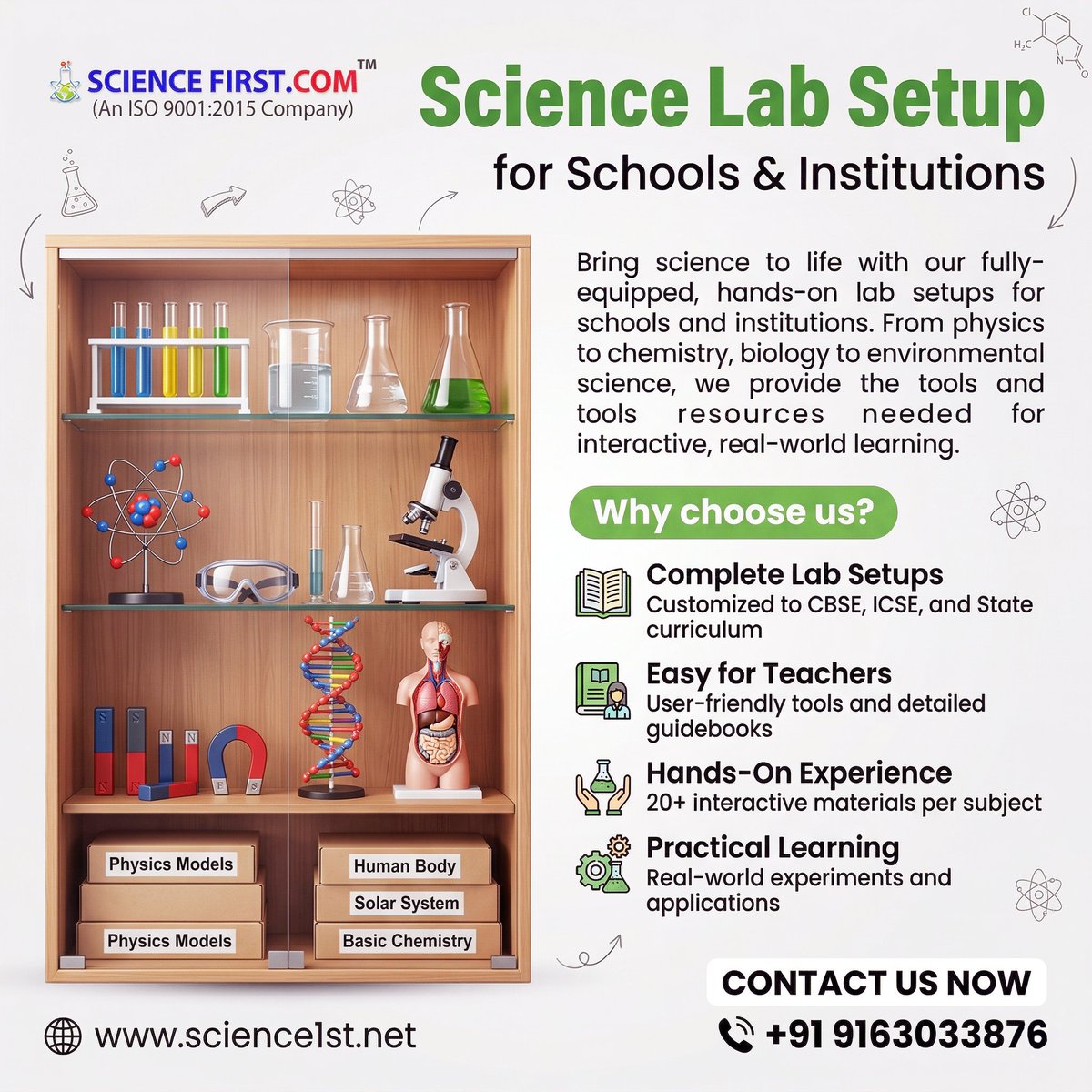 SFirstindia's tweet image. 🌟Quality Labs. Inspired Learning.  #ScienceFirst #LabSupplies #ScienceLab #ResearchEquipment #LabInstruments #Microscope #ScienceEducation #STEMLearning #SchoolLab #CollegeLab #QualityEquipment #ISOCertified #ScientificTools #physicsLab #BiologyLab #PhysicsLab #LabSolutions