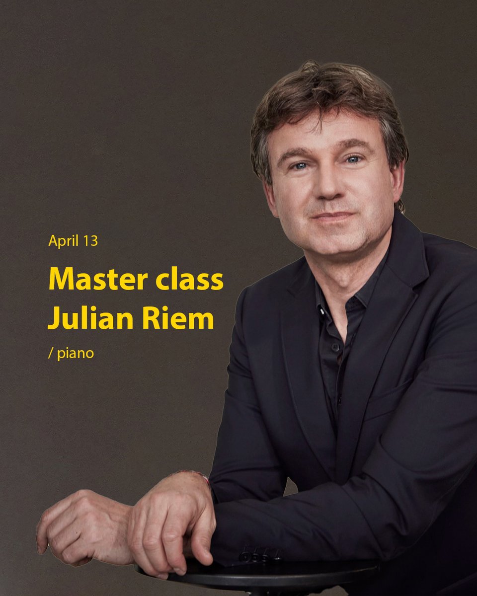 VereMusicFund's tweet photo. 💫 VERE MUSIC ACADEMY: April Piano Master classes:

April 13 – Master class of Julian Riem (piano), Germany.
https://t.co/UbAMP02MiJ

April 15 – Master class of Andrejs Osokins (piano), Latvia.
https://t.co/4GXpMbivIh

#VereMusicFund #VereMusicAcademy #piano #masterclass https://t.co/EIs0OuTgIz