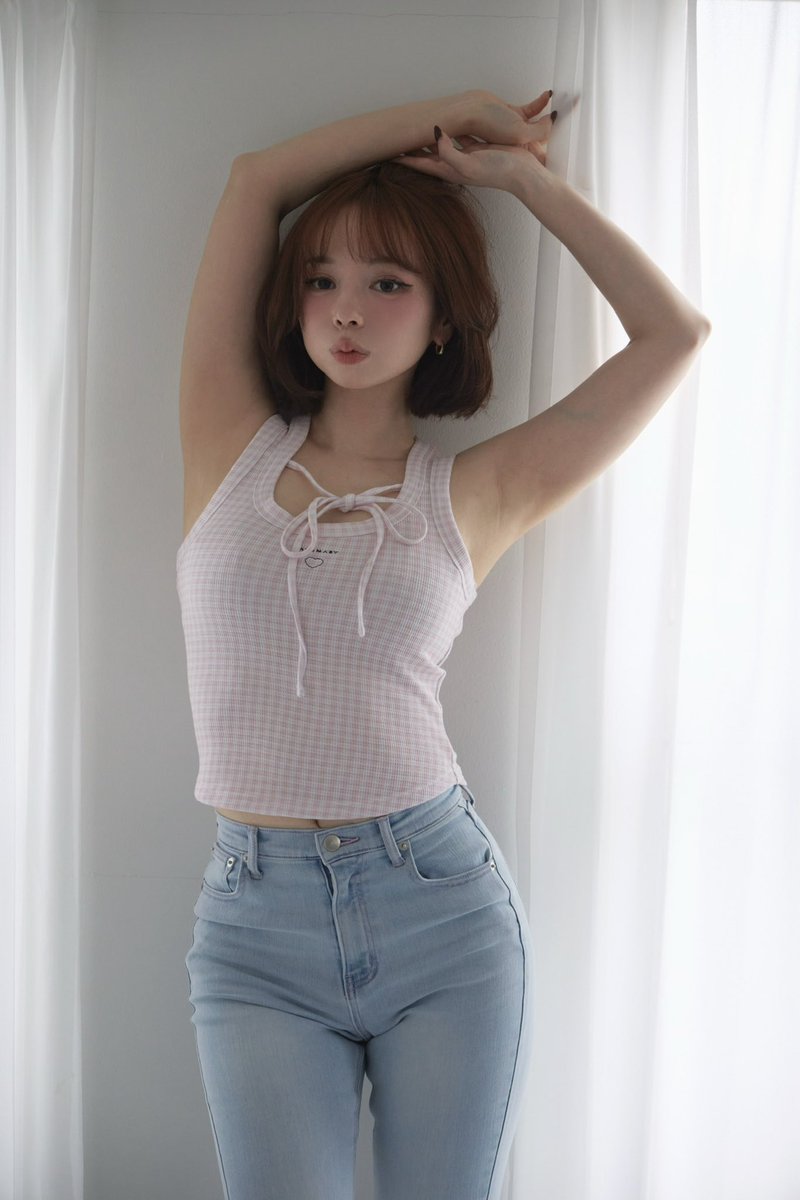 Mary tops set color multi ¥19,800-tax in ハートモチーフとロゴ刺繍