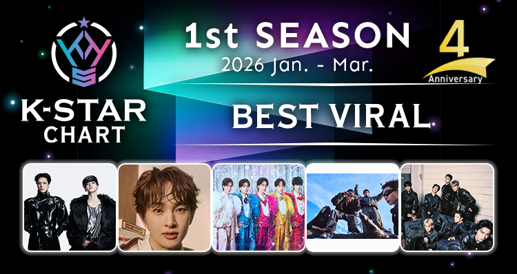kstar_pj's tweet image. ✨🪐K-STAR 2026「1st Season 」🪐✨
K-STAR CHAR🎊

🎤Best Viral🎤

📅4/7(Tue.)～4/21(Tue.)
Vote▶️tinyurl.com/mr3h92p6

#KSTAR #IDOLCHAMP