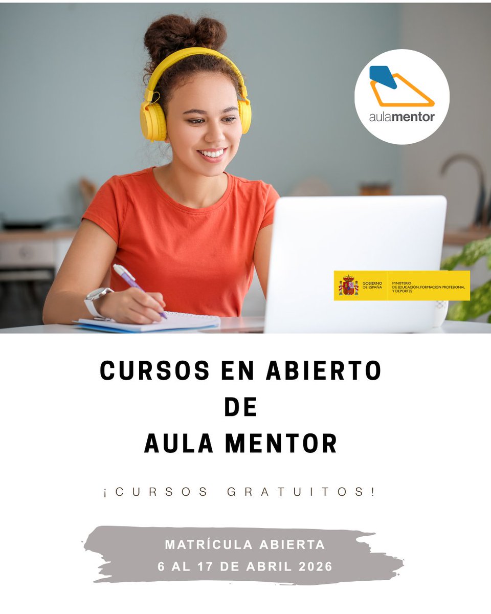 mentorgranada's tweet photo. 🚀 ¡Mejora tu CV con Aula Mentor Granada! Abierta la matrícula para cursos de IA, Ciberseguridad y más.
🗓 Plazo: Hasta el 17 de abril (14:00h). ⏳ Duración: 2 meses. 💻 ¡Sin examen presencial!
Envía un email a: granada.ayuntamiento@aulamentor.es 📧

↪ https://t.co/hVtcZaSZHy https://t.co/uLu0kUgmvR
