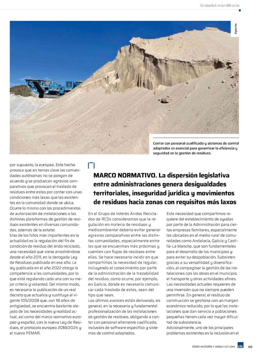 Áridos Reciclados de RCD tweet media