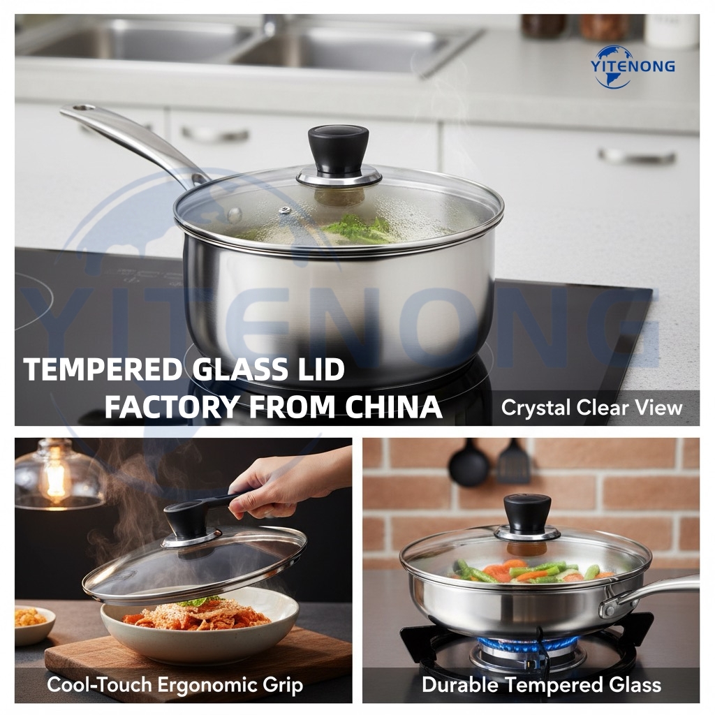 Premium Quality, Made in China
✅ Crystal clear view for perfect cooking control
✅ Durable, heat-resistant tempered glass
✅ Cool-touch ergonomic grip for safe handling
✅ OEM/ODM, custom sizes &amp; bulk orders welcome
✅ Factory direct pricing, fast global shipping