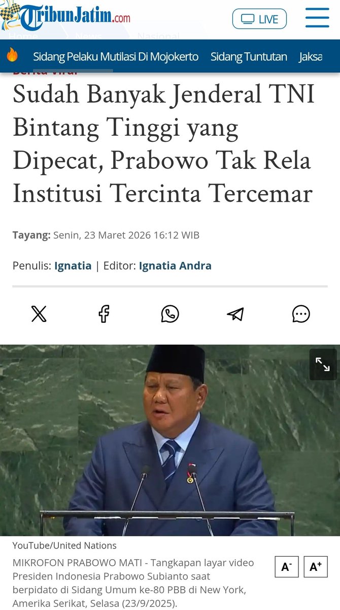 Ada yg tau jenderal2 TNI yg dipecat ini siapa aja??