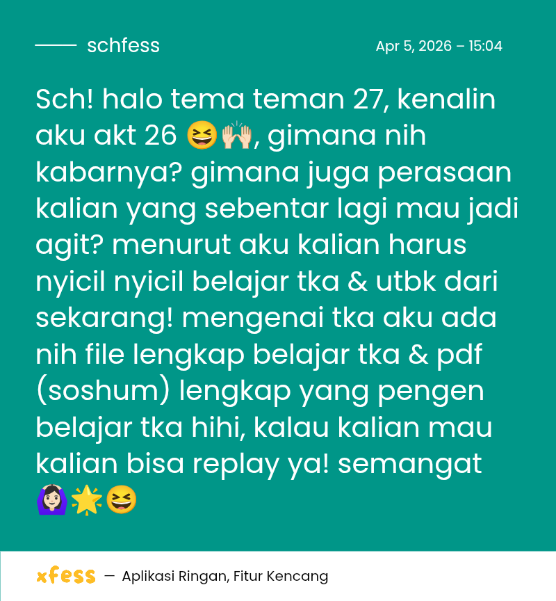 Schoolfess tweet media