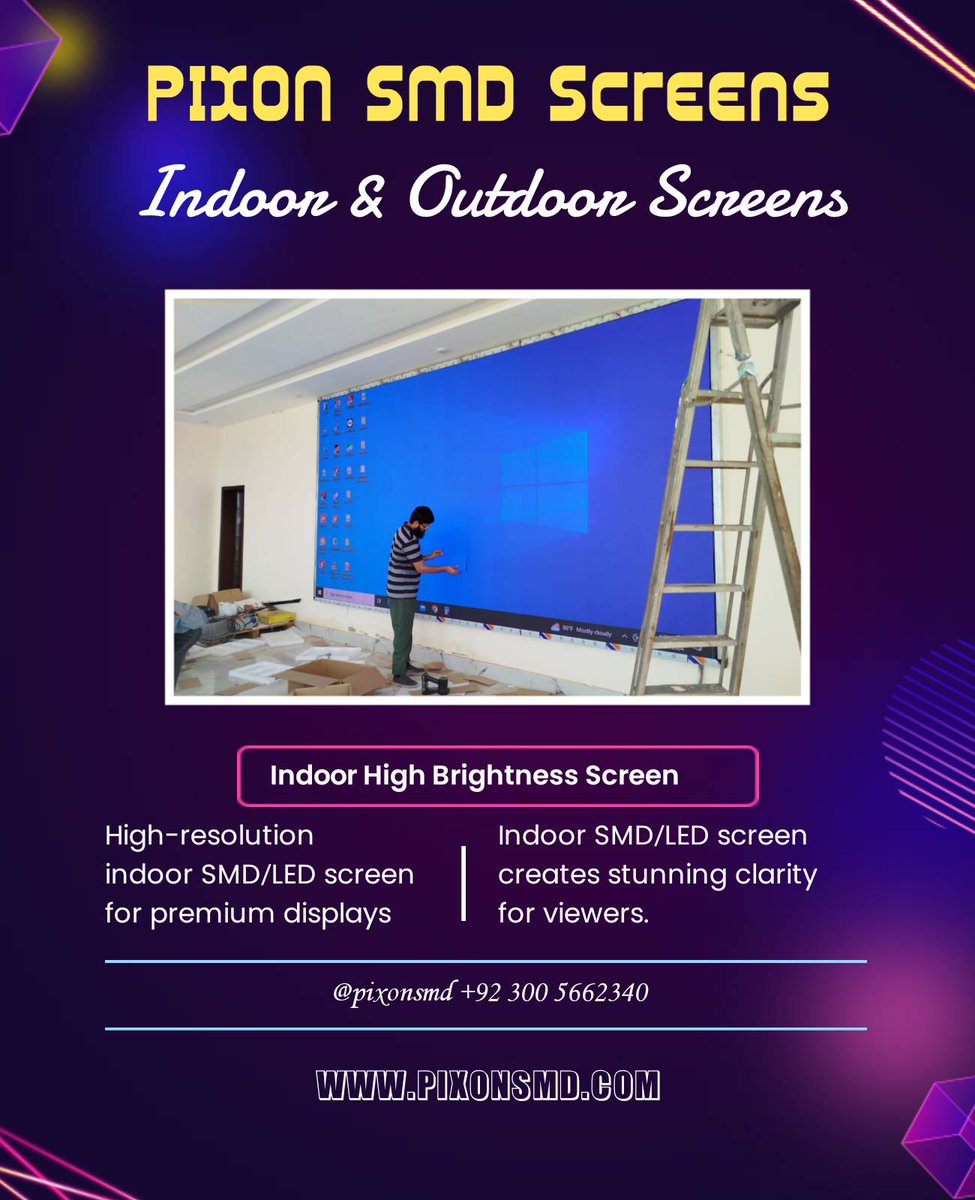 pixonsmd's tweet image. Upgrade your indoor space with a high-performance Indoor SMD Screen that delivers bright, sharp, and impactful visuals. For professional installation and premium display solutions, contact us today.

#IndoorSMDScreen
#SMDScreen
#DigitalDisplay
#IndoorAdvertising
#LEDDisplay
