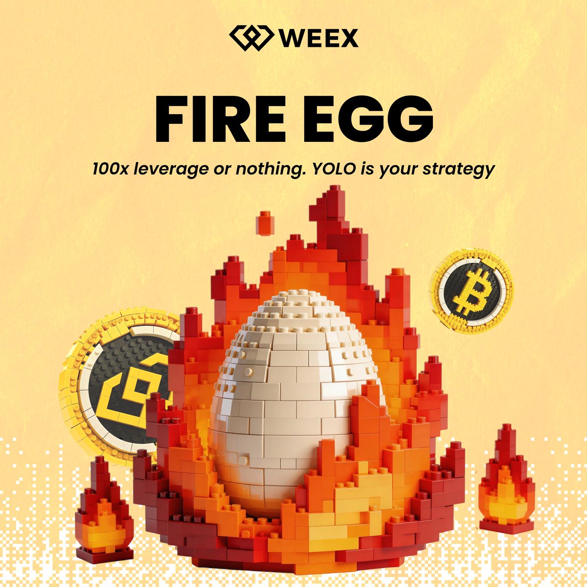 🔥 FIRE EGG "The Degen"

100x leverage or nothing. YOLO is your strategy.
Sleep? Overrated.
Risk management? Never heard of it.
Liquidation? Just a temporary setback.

Are YOU a Fire Egg? 

Win 300USDT🎁
Comment 🔥 below!
#WhatsYourEgg #DegenLife