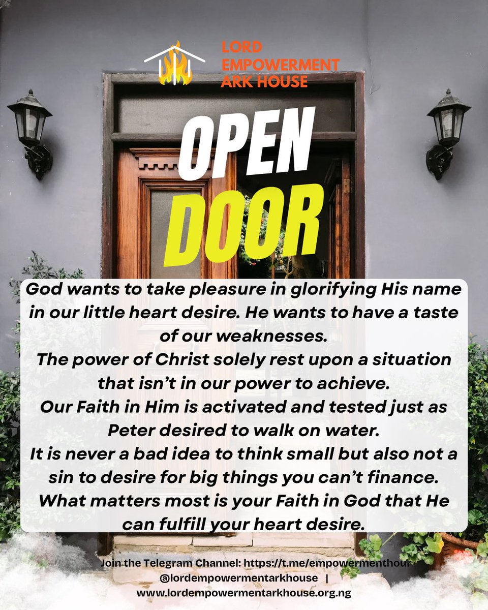 prophetgabanks's tweet photo. Understanding Open Door from a different and unique approach allows you to walk according with the mind of Christ. https://t.co/ujFWVaGGKu