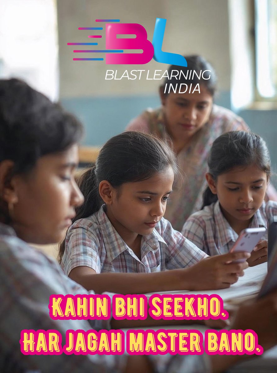 blastlearning's tweet image. No matter where you are, learning should never stop. Blast Learning brings education straight to your fingertips. Whether you’re at home, traveling, or balancing a busy schedule.

✨ Kahin bhi seekho. Har jagah master bano. ✨

#BlastLearning #RemoteLearning #StudyingMadeEasy