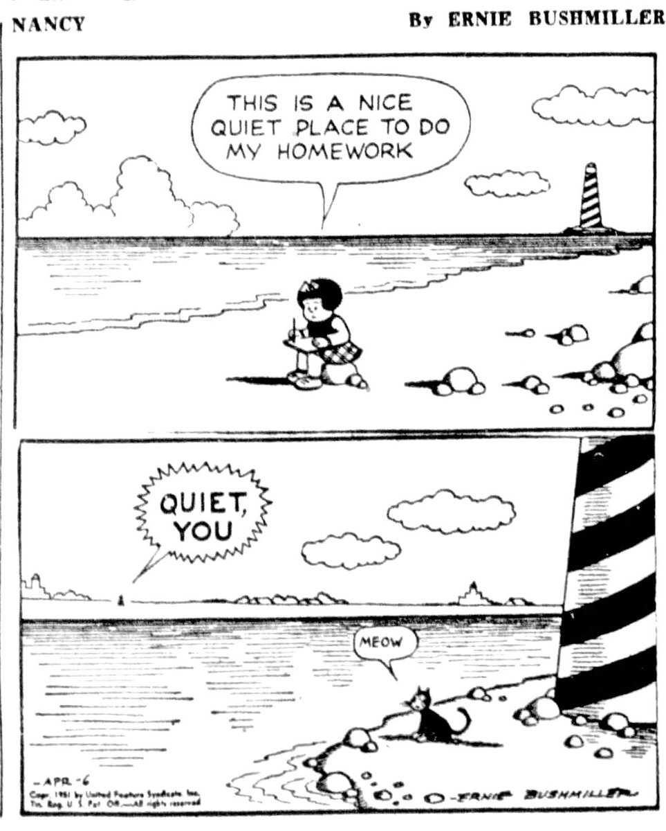 Nancy Comics by Ernie Bushmiller tweet media