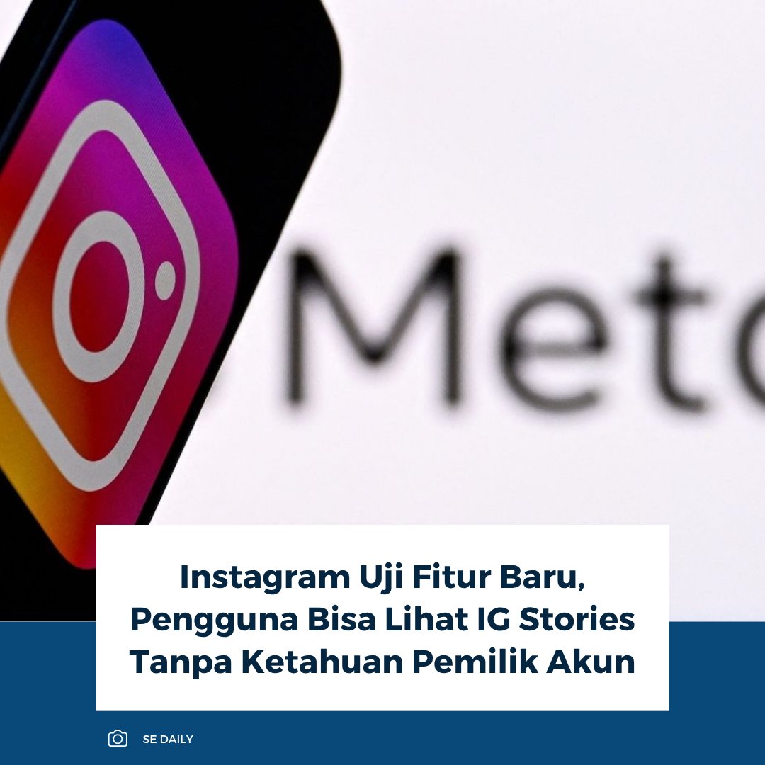 kompascom's tweet image. Meta menguji langganan Instagram Plus di tiga negara dengan tarif sekitar Rp18.000-Rp37.000 per bulan. Fitur ini memungkinkan pengguna melihat Stories tanpa ketahuan serta mengetahui jumlah penayangan ulang.

Baca selengkapnya: tekno.kompas.com/read/2026/04/0…

~RK #meta #instagram