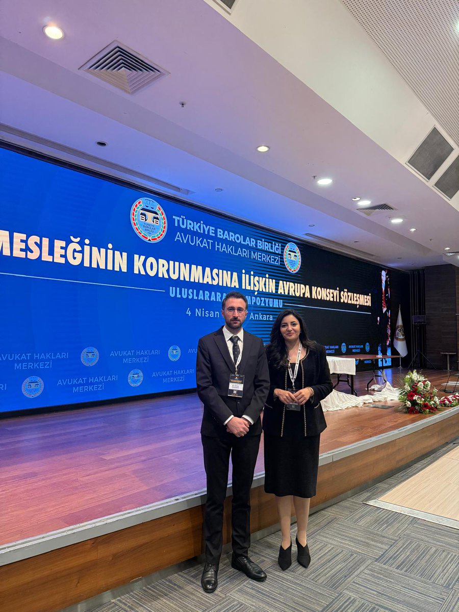 AvukatMerkezi's tweet photo. TBB Avukat Hakları Merkezi tarafından düzenlenen "Avukatlık Mesleğinin Korunmasına İlişkin Avrupa Konseyi Sözleşmesi Uluslararası Sempozyumu", 4 Nisan 2026 Cumartesi günü Kültür Merkezi'nde gerçekleştirildi. Sempozyuma Urfa AHM adına Av. Serhat GÜMÜŞKAN katılım sağlamıştır https://t.co/vZMm1E7zD5