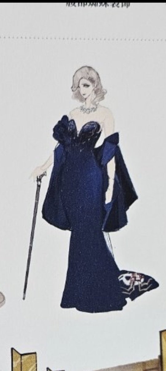 랭글리 이 시안 정말 권세가 부인 같은 과한 디자인이지만 본인의 용모로 어떻게든 커버한 케이스 같음
하지만 그것이 저 드레스 자락의 거미까지 커버할 수는 없을 것이다