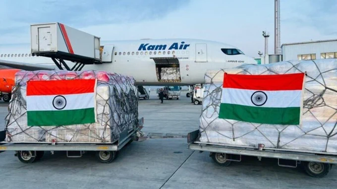 India Sends Humanitarian Aid to Flood Victims in Afghanistan.