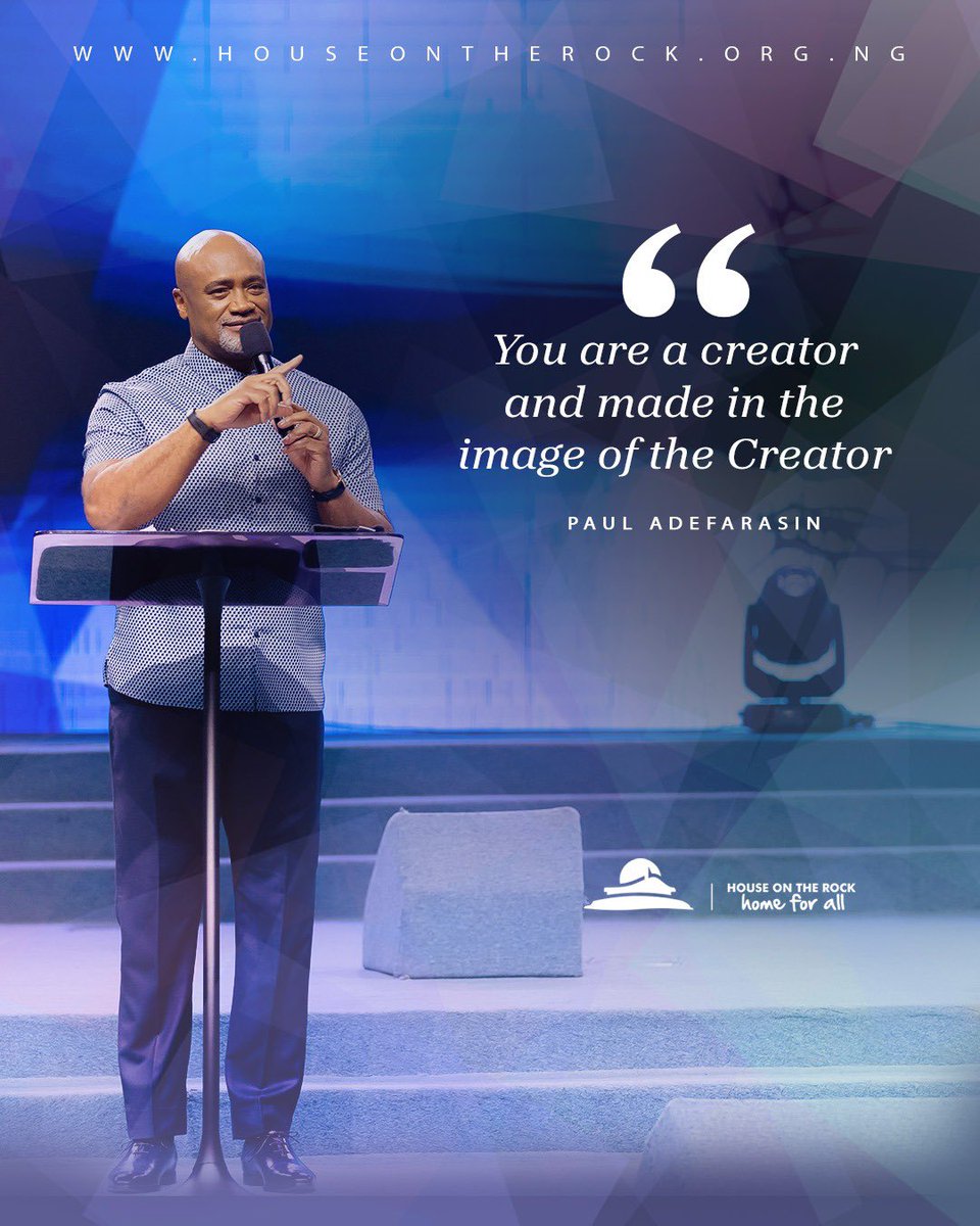 HouseOnTheRock's tweet image. You are a creator, made in the image of the Creator. You are not here to observe, but to function, step into your identity and walk in dominion. 🙌

#HOTRService
#HOTROnline
#SundayService
#HouseOnTheRock