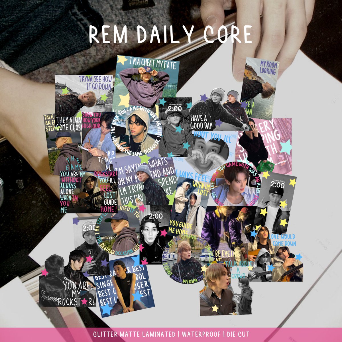 hai markf...

aku masi punya stock sticker die cut mark lee, maybe it might be a little bit of a painkiller for you guys...
aku mau kasi ini free just payment for checkout shopee.

if you guys interested bole reply ya, nanti i send the link. thank you <3