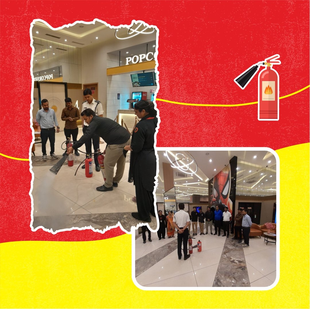 afes_112's tweet photo. Fire doesn’t wait. Neither do we.
Successful fire safety mock drill conducted at Miraj Cinema by AFES team ensuring preparedness when it matters most. 🔥
#FireSafety #MockDrill #AFES #SafetyFirst #Ahmedabad https://t.co/g6daKpkxDp