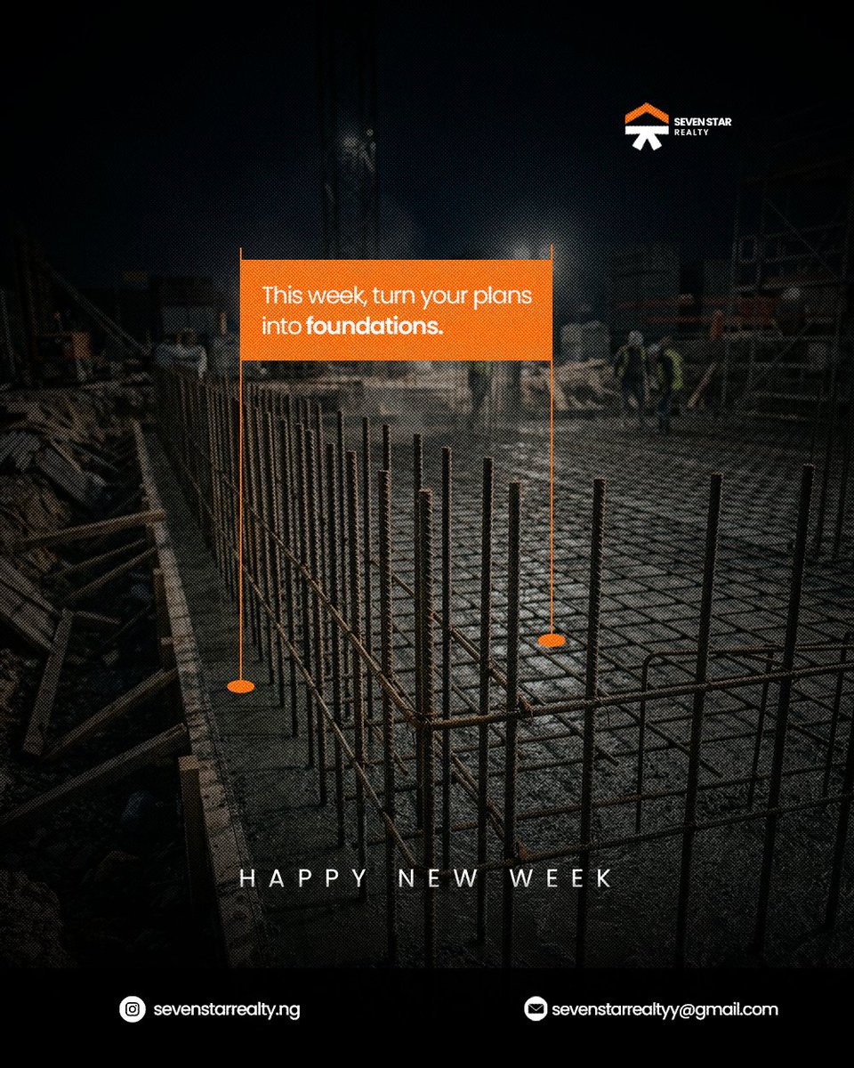 7StarRealtyy's tweet photo. This week, turn your plans into foundations. Take small, consistent steps toward building your dream home.

Happy New Week

#MondayMotivation #SevenStarRealty #Happynewweek https://t.co/Od4HjGFsJJ