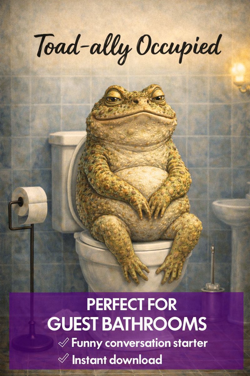BJDesignsX's tweet image. Get Your Guests Laughing Every Time They Visit the Bathroom with this conversation starter.
Download - Print - Frame, you can have it on display in your guest bathroom today.

bjdesignsx.etsy.com/uk/listing/447…

#wallartdecor
#printablewallart
#print
#bathroomart
#Quirkyart
#Homedecor
