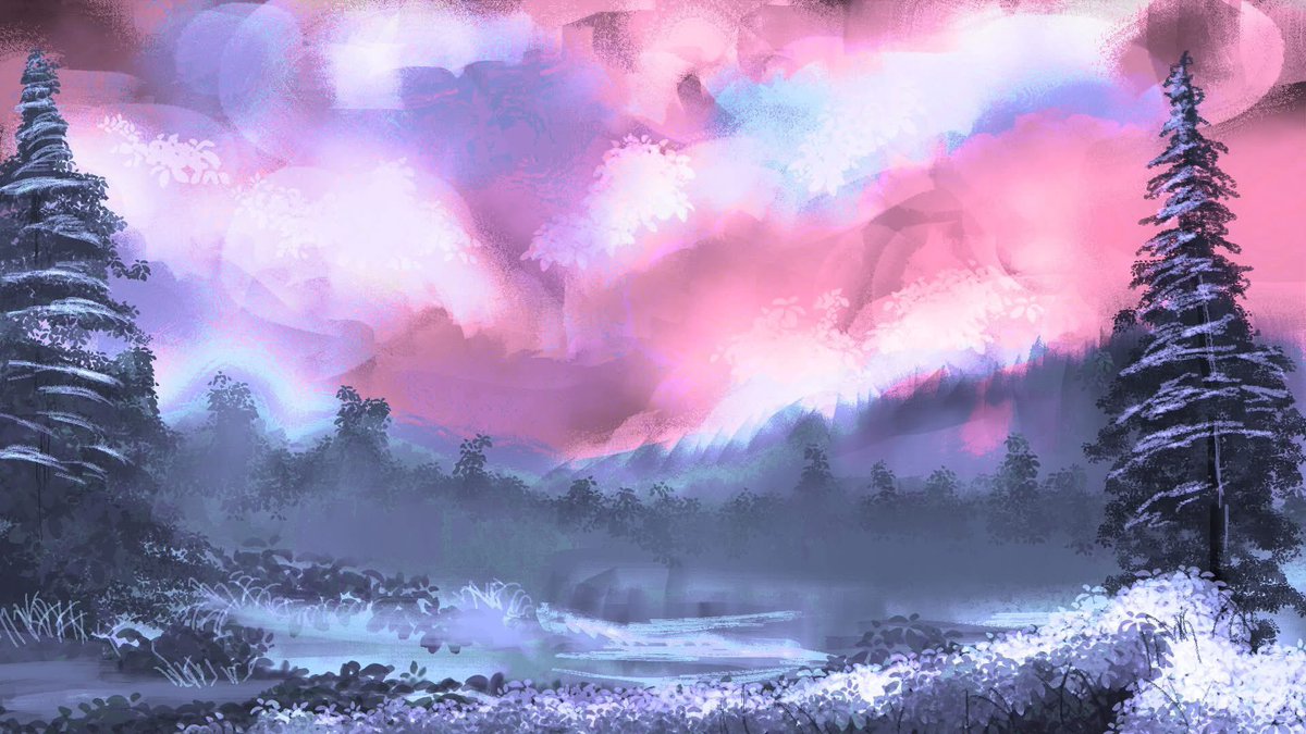 MellowTaki's tweet photo. 2 hours of watching Bob Ross https://t.co/TNSJKK4ws4