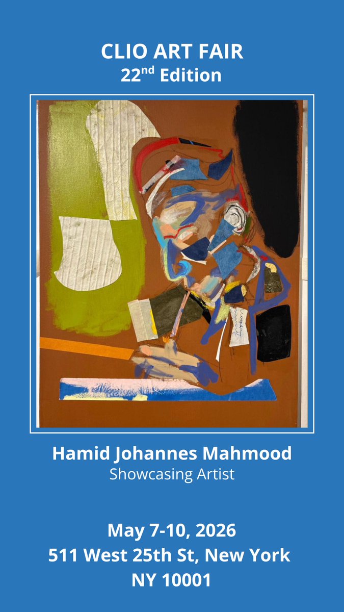 ⭐️ Clio Art Fair May 2026 Editions’ Showcasing Artists! 
🎨 Hamid Johannes Mahmood

#clioartfair #clioartfair2026 #clioartfairmay2026 #makeartworldwide #showcaseinny #independentartist #besogoodtheycantignoreyou