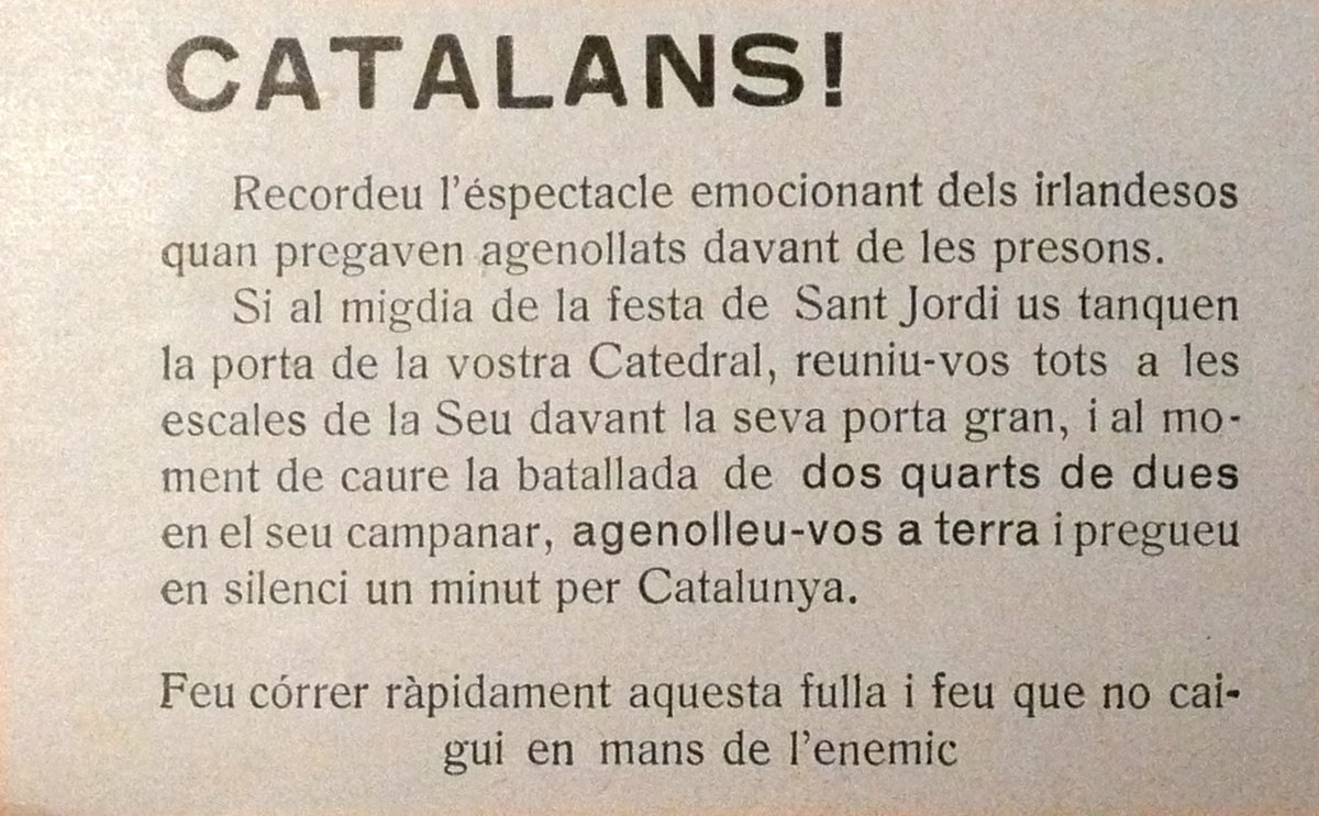 💥Avui, Dilluns de Pasqua de 1916, els sinnféiners irlandesos es revoltaven contra l'imperi més poderós del món. Aquell aixecament va ser l'espurna per aconseguir una nova República. Des d'aquella data els separatistes catalans quedaren marcats per sempre:
reeixida.cat/ca/historia/19…