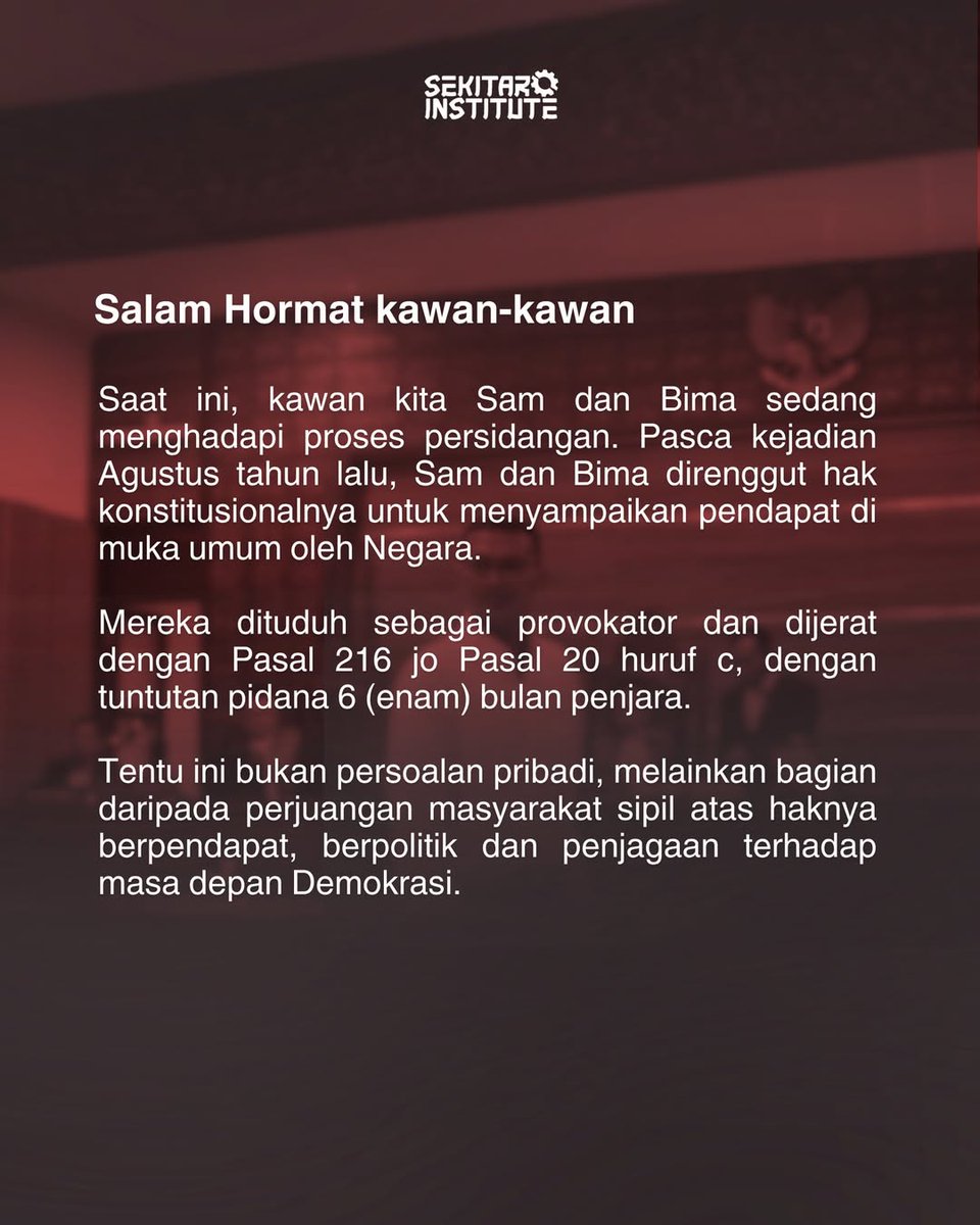 Lawan Kriminalisasi tweet media