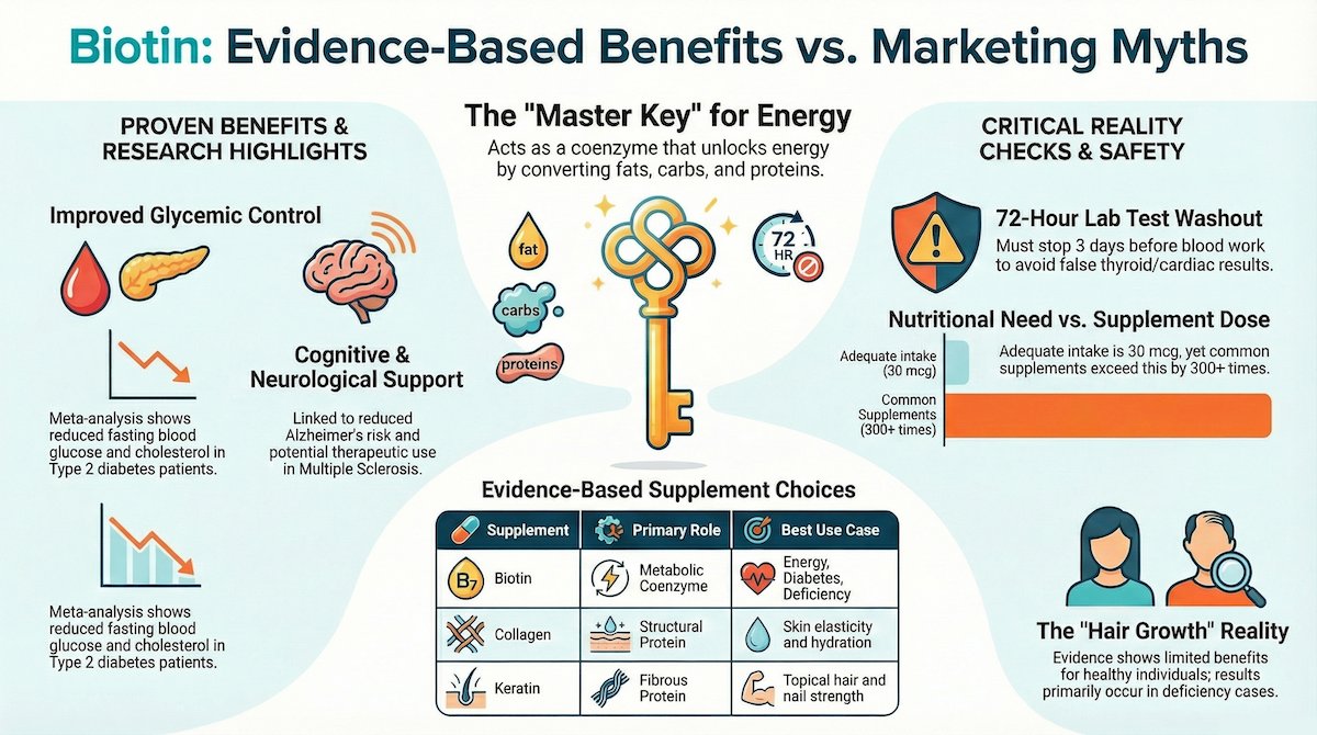 biochronnet's tweet image. Biotin:

❌ Myth: Biotin supplements make everyone’s hair thicker instantly.
✅ Reality: Biotin works wonders if your hair loss is caused by a deficiency.

biochron.net/en/biotin-bene…

#health #biotin #supplements #skincare #sciencebased