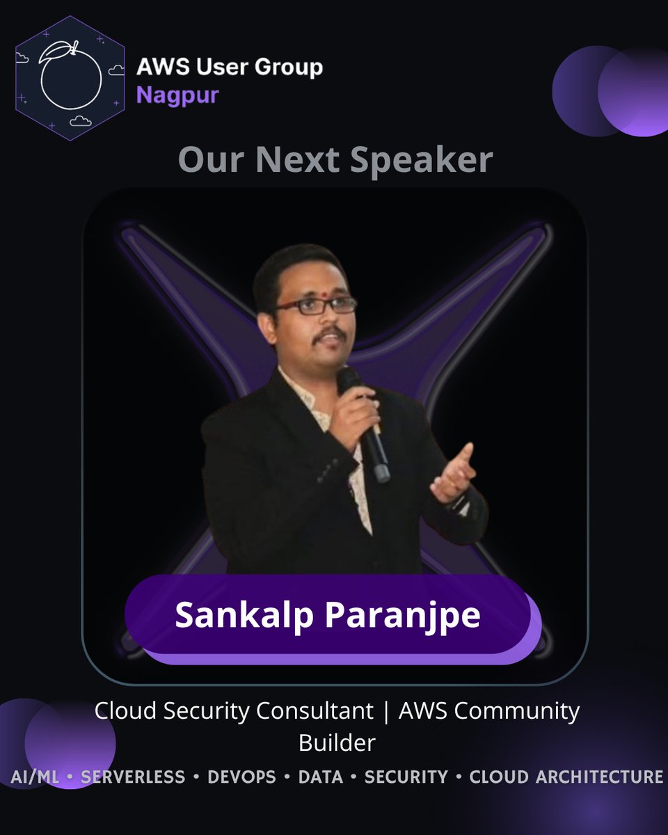 awsugngp's tweet photo. Speaker Announcement | AWS UG Nagpur
Excited to welcome Sankalp Paranjpe 🎤

Session: AI-driven Kubernetes with Amazon EKS 🤖☁️

📅 11 April | Virtual

🔗https://t.co/XgLeG821Ky
#AWS #Kubernetes #EKS #AI https://t.co/5aZgDAaKA4
