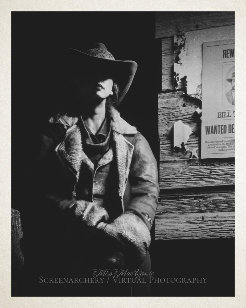 MissMacCassie's tweet photo. Bounty Hunter | Nº 174A&B
Game: #RedDeadOnline | #Sharpshooter #Screenarchery #VirtualPhotography https://t.co/XK767YHskv