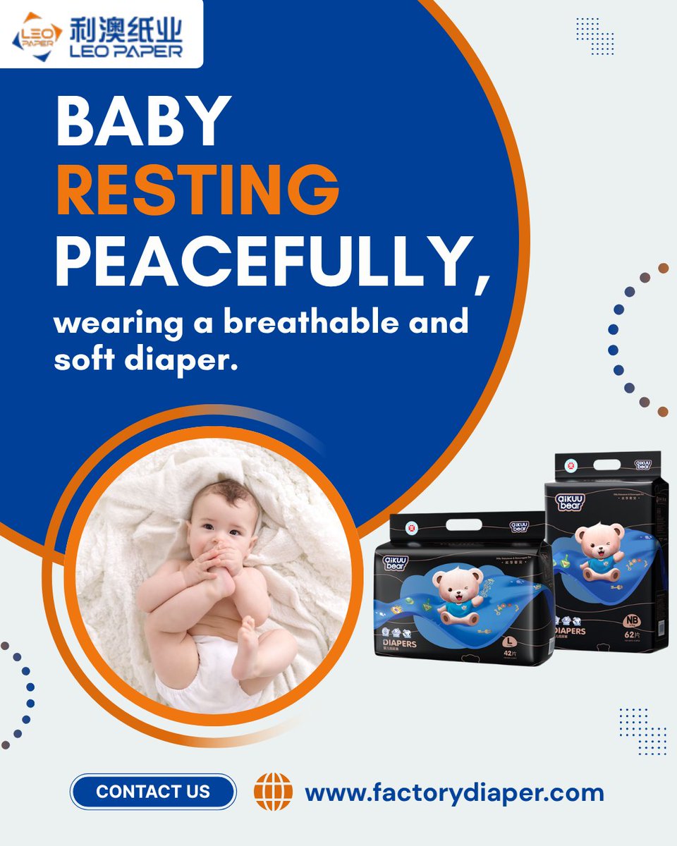 factorydiaper's tweet image. Keep your baby comfy with soft, breathable diapers for all-day dryness and comfort! Perfect for daily use.

Order today for baby comfort at factorydiaper.com/product/new-ar…

#GentleCare #BabyComfort #DryDays #InfantLove #SoftDiapers #DailyCare #HappyMoments #BabyNeeds
