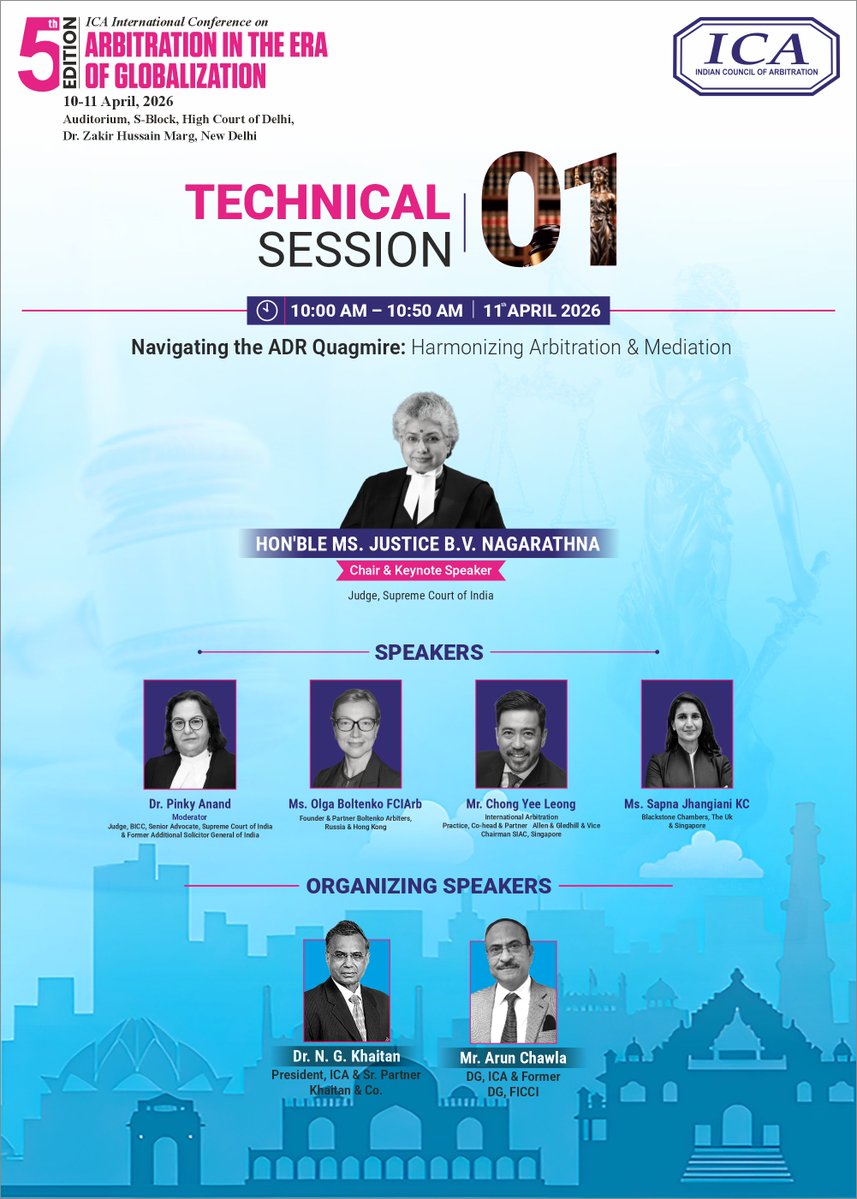 INDIAN COUNCIL OF ARBITRATION tweet media