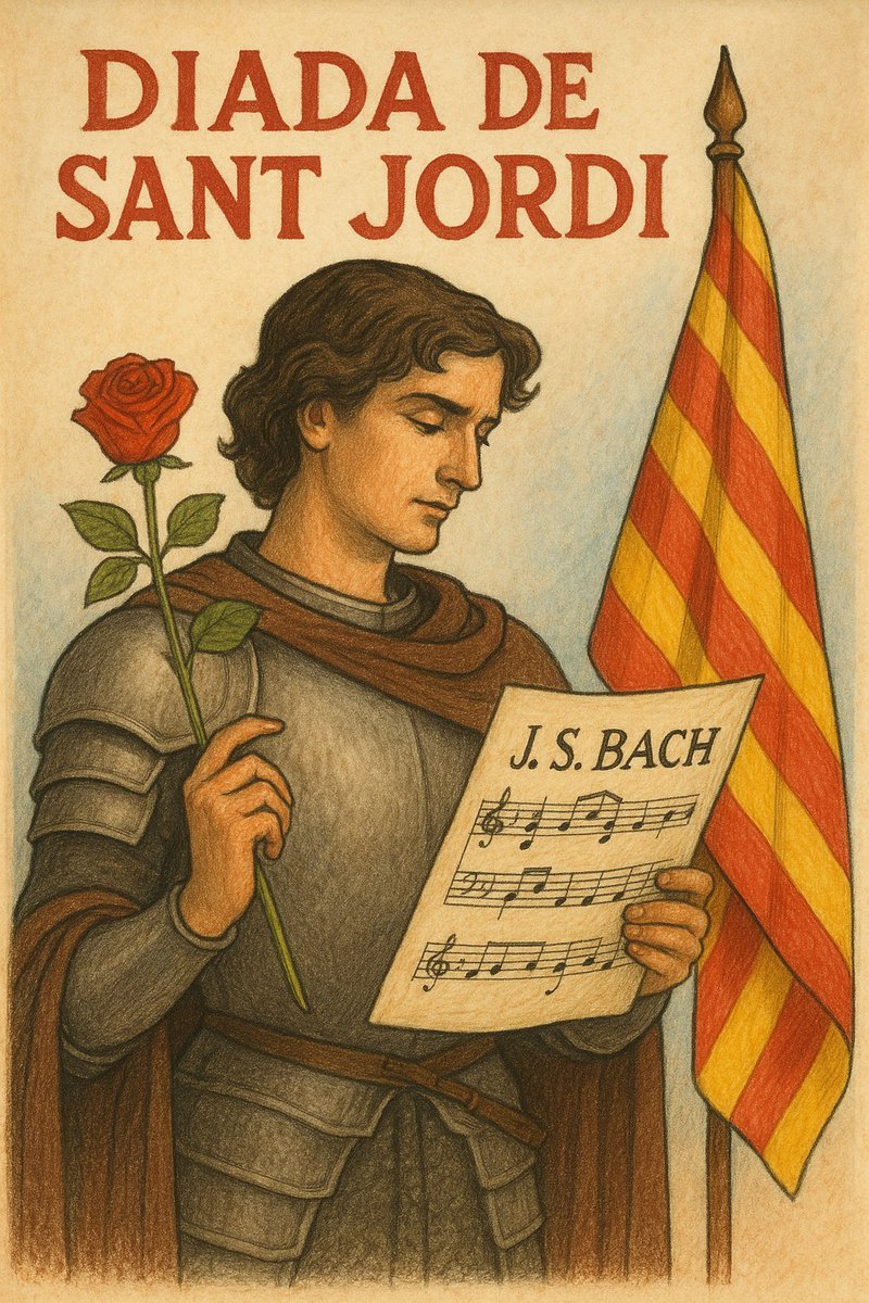 Bona Diada i felicitats a tots els Jordis i Jordines!!!
Visca #Bach i Visca Sant #Jordi!