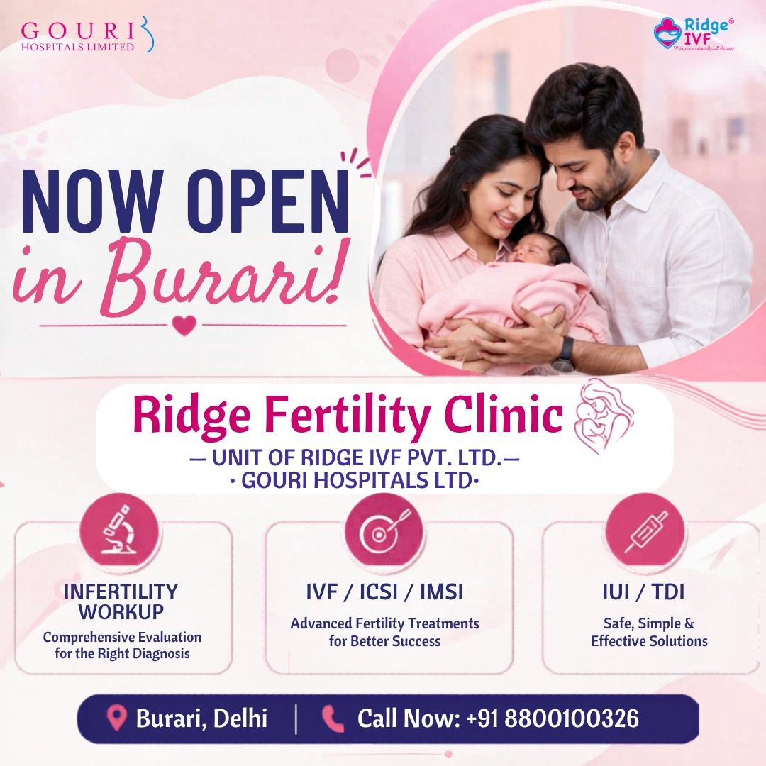 RidgeIvf's tweet photo. Now Open in Burari! 🎉
Ridge IVF brings advanced fertility care closer to you ❤️

IVF | ICSI | IUI | Infertility Workup

📍 Burari, Delhi
📞 Call Now

#RidgeIVF #Burari #IVF #Fertility https://t.co/ilyeij1AqR