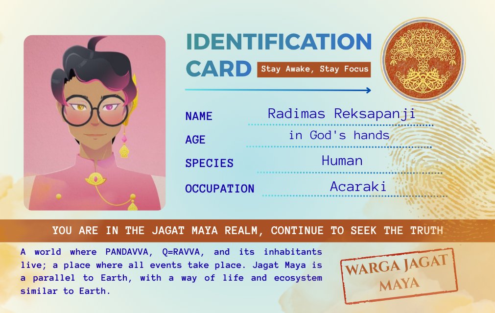 Yeah, Mas Jamu resminjadi warga #JagatMaya . Maafin kena noda kunyit akwoakwoak. Adakah yang mau #BERKAVVAN ?