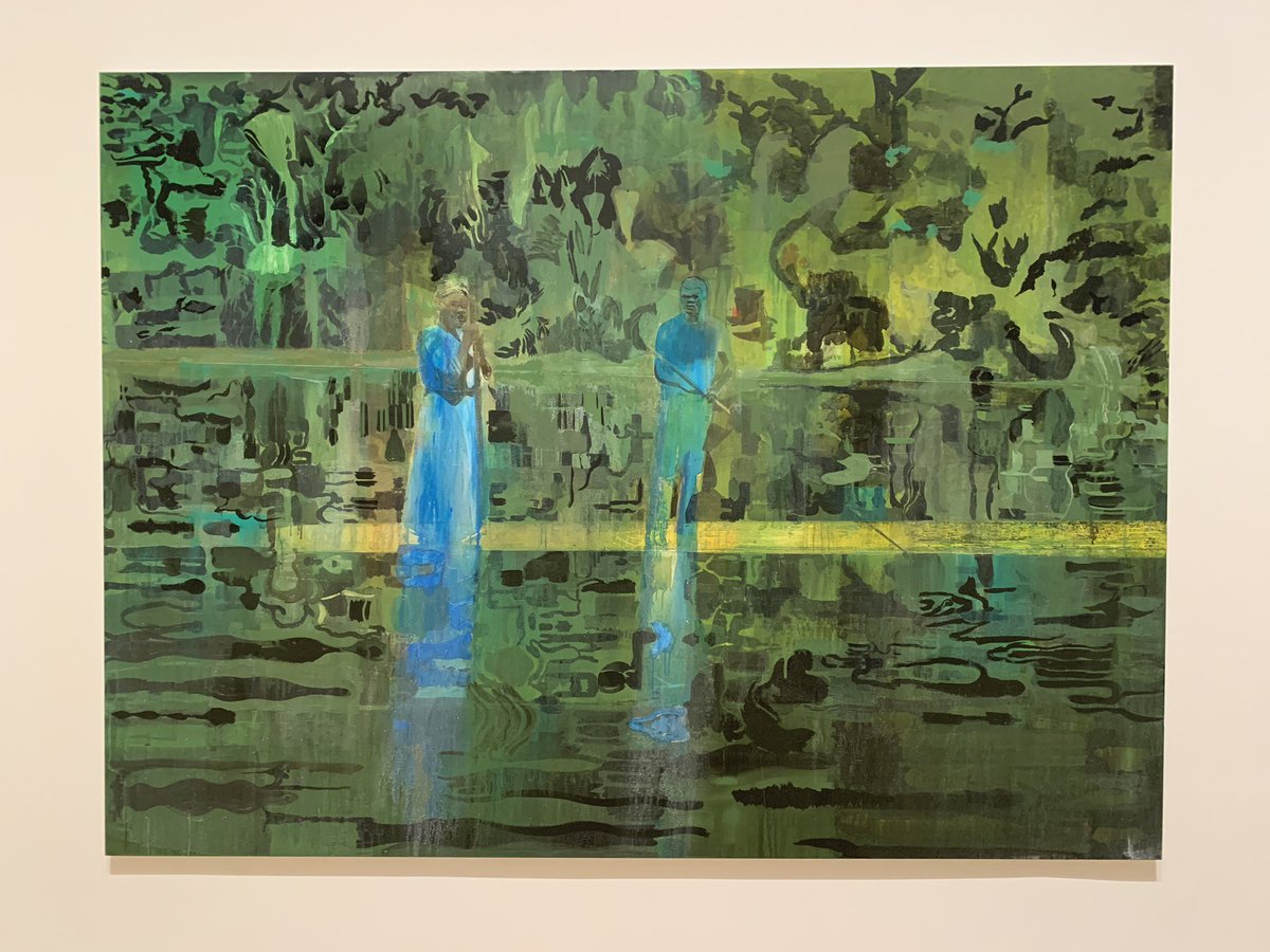 judith_walker1's tweet photo. Impressive paintings by Hurvin Anderson Tate Britain @tate #paintings #contemporyart #hurvinanderson https://t.co/5h3HhC9eMJ