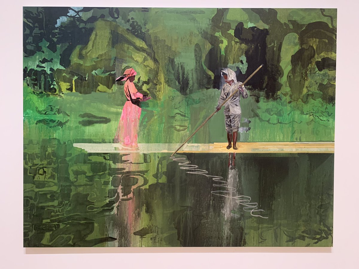 judith_walker1's tweet photo. Impressive paintings by Hurvin Anderson Tate Britain @tate #paintings #contemporyart #hurvinanderson https://t.co/5h3HhC9eMJ