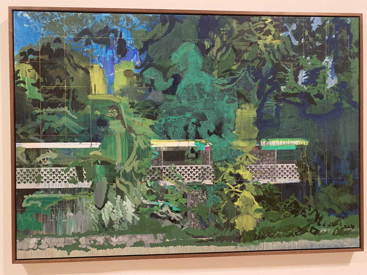 judith_walker1's tweet photo. Impressive paintings by Hurvin Anderson Tate Britain @tate #paintings #contemporyart #hurvinanderson https://t.co/5h3HhC9eMJ