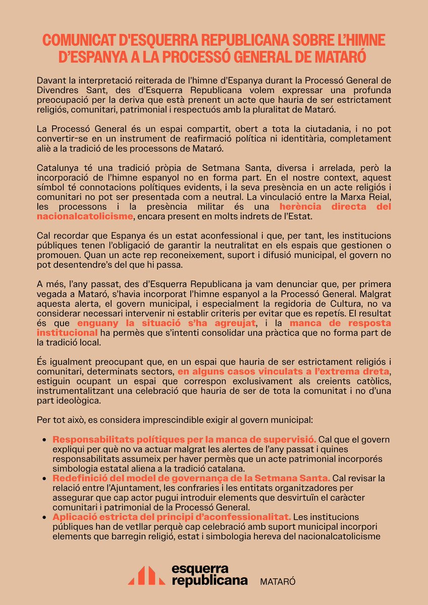 Esquerra Mataró ERC tweet media