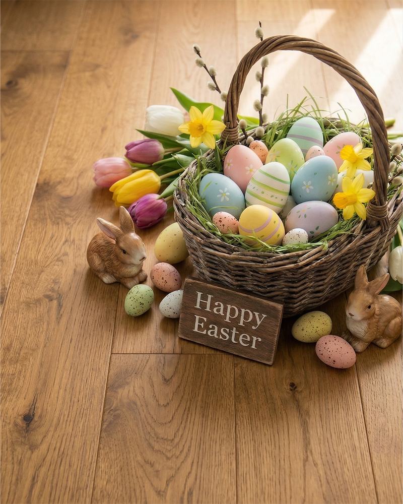 Wishing you a wonderful holiday weekend from our family to yours! 🌸 Happy Easter from the team at Ambience Hardwood Flooring. 🐰✨ 

#HappyEaster #Spring
