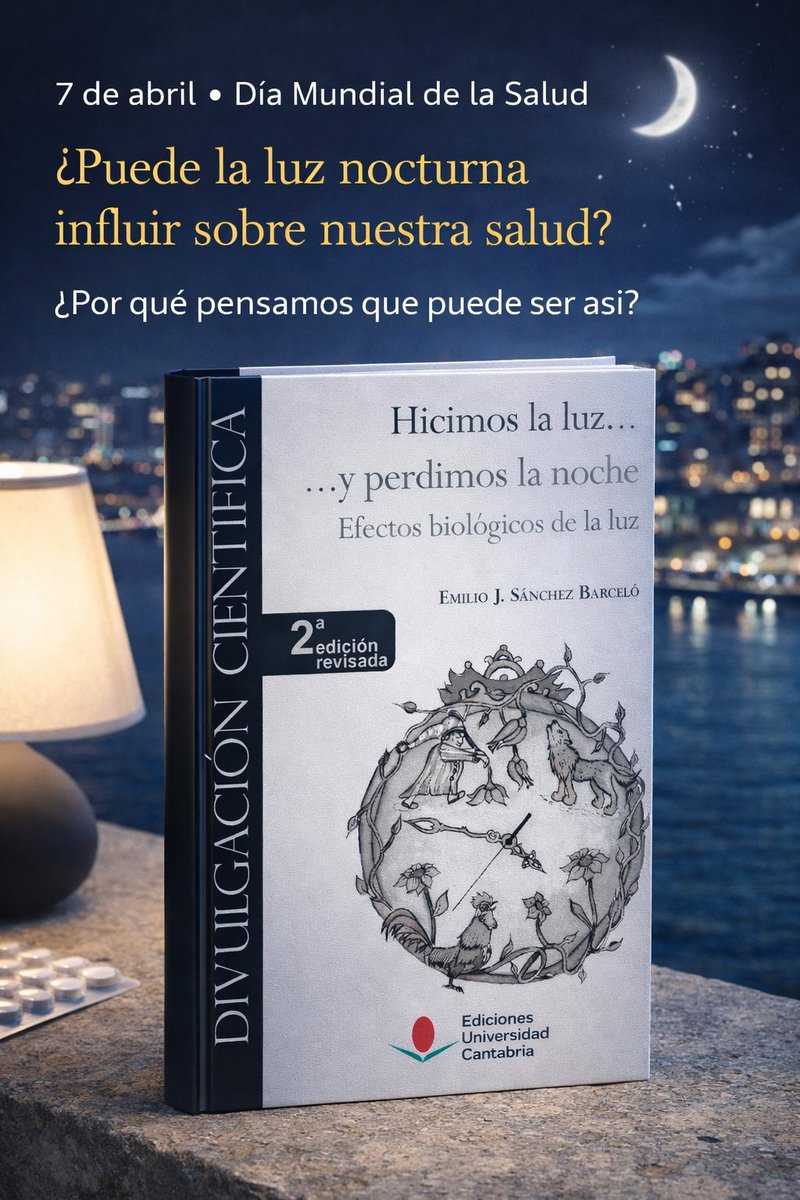 EditorialUC's tweet photo. 🌙💡 ¿Fue nuestro cuerpo diseñado para un mundo que ya no existe?

En solo un siglo hemos perdido la oscuridad natural de la noche. La luz artificial desajusta nuestro reloj biológico (cronodisrupción) y puede afectar a la salud.
https://t.co/5w9c4vqoaJ https://t.co/w6MjR8u470