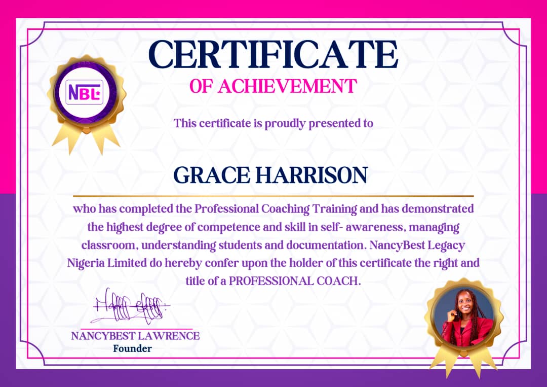 grace_harrix's tweet photo. 𝗖𝗼𝗻𝗴𝗿𝗮𝘁𝘂𝗹𝗮𝘁𝗶𝗼𝗻𝘀 𝘁𝗼 𝗺𝗲!!! 🎉 

I didn’t just complete a coaching training, I stepped deeper into the work I know I was created for.

This good news came in last week, but I intentionally held onto it for the start of a new week, because some wins deserve to be announced with musical instruments.

I recently completed my 𝗖𝗼𝗮𝗰𝗵𝗶𝗻𝗴 𝗧𝗿𝗮𝗶𝗻𝗶𝗻𝗴 with NancyBest Legacy Nigeria Limited, and I’m grateful for the growth, the stretch, and the opportunity to serve at a higher level.

As part of this journey, I coached students in 𝗧𝗲𝗰𝗵𝗻𝗶𝗰𝗮𝗹 𝗪𝗿𝗶𝘁𝗶𝗻𝗴, helping them move from confusion to clarity, from scattered thoughts to structured communication.

And that’s where I come alive.

Helping people:

➜ Think clearly.

➜ Communicate better.

➜ Show up with confidence.

This experience didn’t just refine my skill, it strengthened my conviction.

I am here to 𝗯𝘂𝗶𝗹𝗱 𝗽𝗲𝗼𝗽𝗹𝗲.

To NancyBest Ifeoma Lawrence (360° Content Queen and more), thank you for the leadership and the standard of excellence you represent. It is an honour to grow within this system.

To my students (I wish I can tag you all to this content), your growth is the real result. Thank you for trusting the process.

This is not a milestone I’m stopping at. It’s a level I’m building from.

If you are:
➜ A brand struggling to communicate your ideas clearly

➜ A professional who knows what to say but doesn’t know how to say it

➜ Or an organization that wants structured, high-impact Technical Writing training

I’m currently open to coaching individuals, training teams, and building structured writing systems. 

I'm not limited to only Technical Writing. 

I also train people across other niches of writing like Content Writing, Ghostwriting, CV Writing, Brand Story Writing, eBook Writing, AI Design Mastery, and Copywriting.

Send me a message, let’s work.