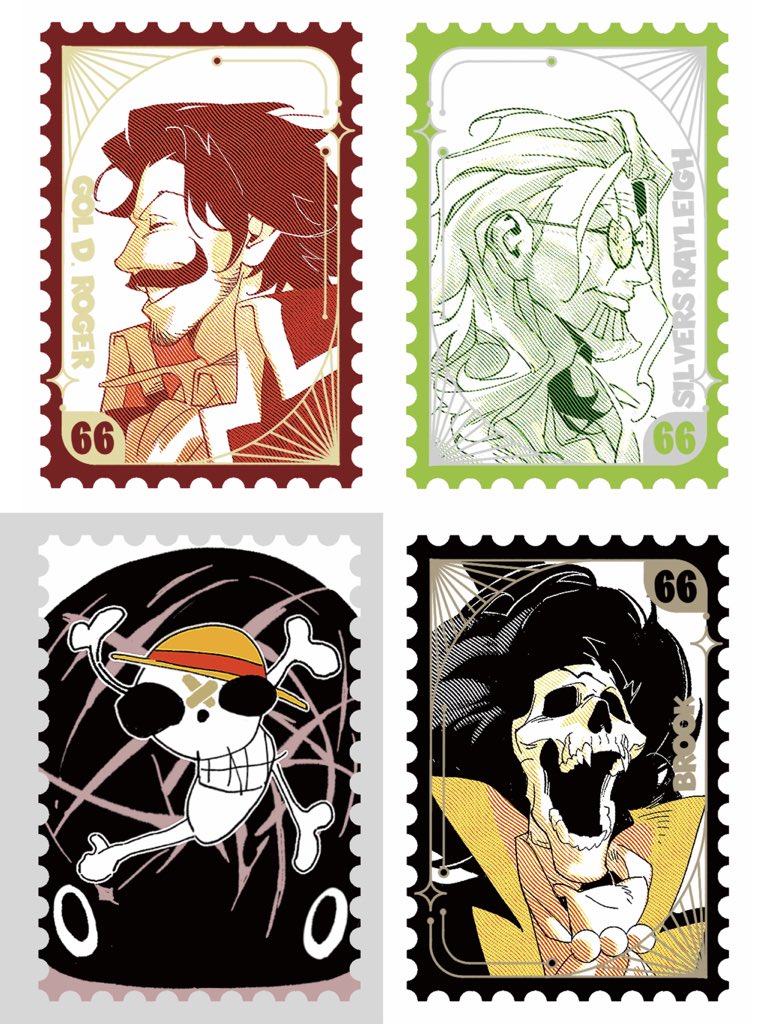 Gol D.Roger/Silvers Rayleigh/Laboon/Brook